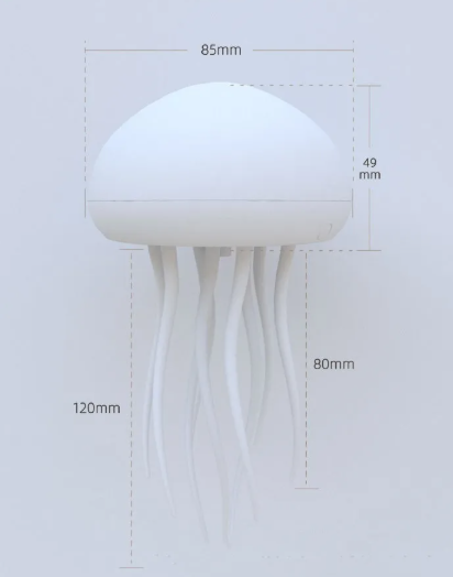 Jellyfish Mood Lamp LED Jellyfish Night Light Portable Jellyfish Lamp Jellyfish Decorations Smart Table Lamp For Bedside Desk