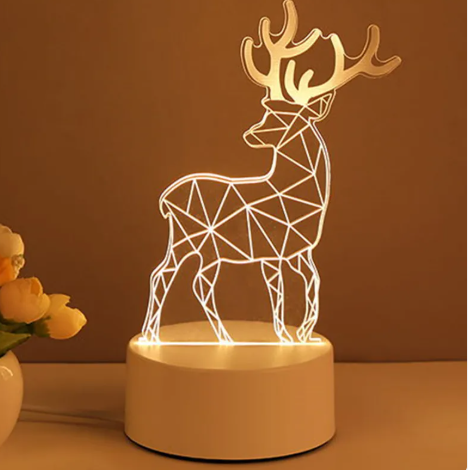 3D Lamp Acrylic USB LED Night Lights Neon Sign Lam