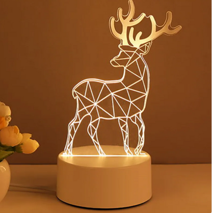 3D Lamp Acrylic USB LED Night Lights Neon Sign Lam