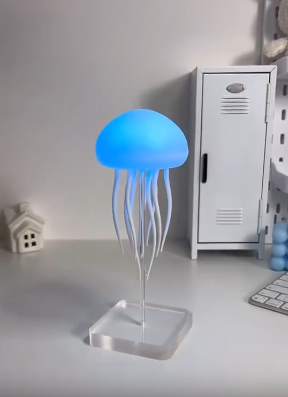 Jellyfish Mood Lamp LED Jellyfish Night Light Portable Jellyfish Lamp Jellyfish Decorations Smart Table Lamp For Bedside Desk