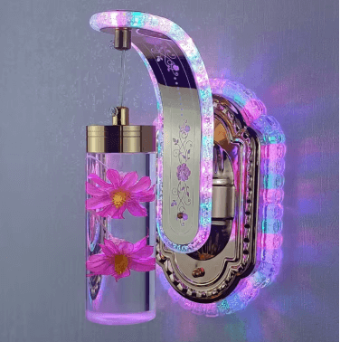Luxury Indoor Home Decor Wall Lamp LED Acrylic Lampshade Sconce Changeable Light