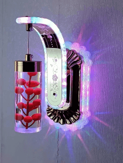 Luxury Indoor Home Decor Wall Lamp LED Acrylic Lampshade Sconce Changeable Light